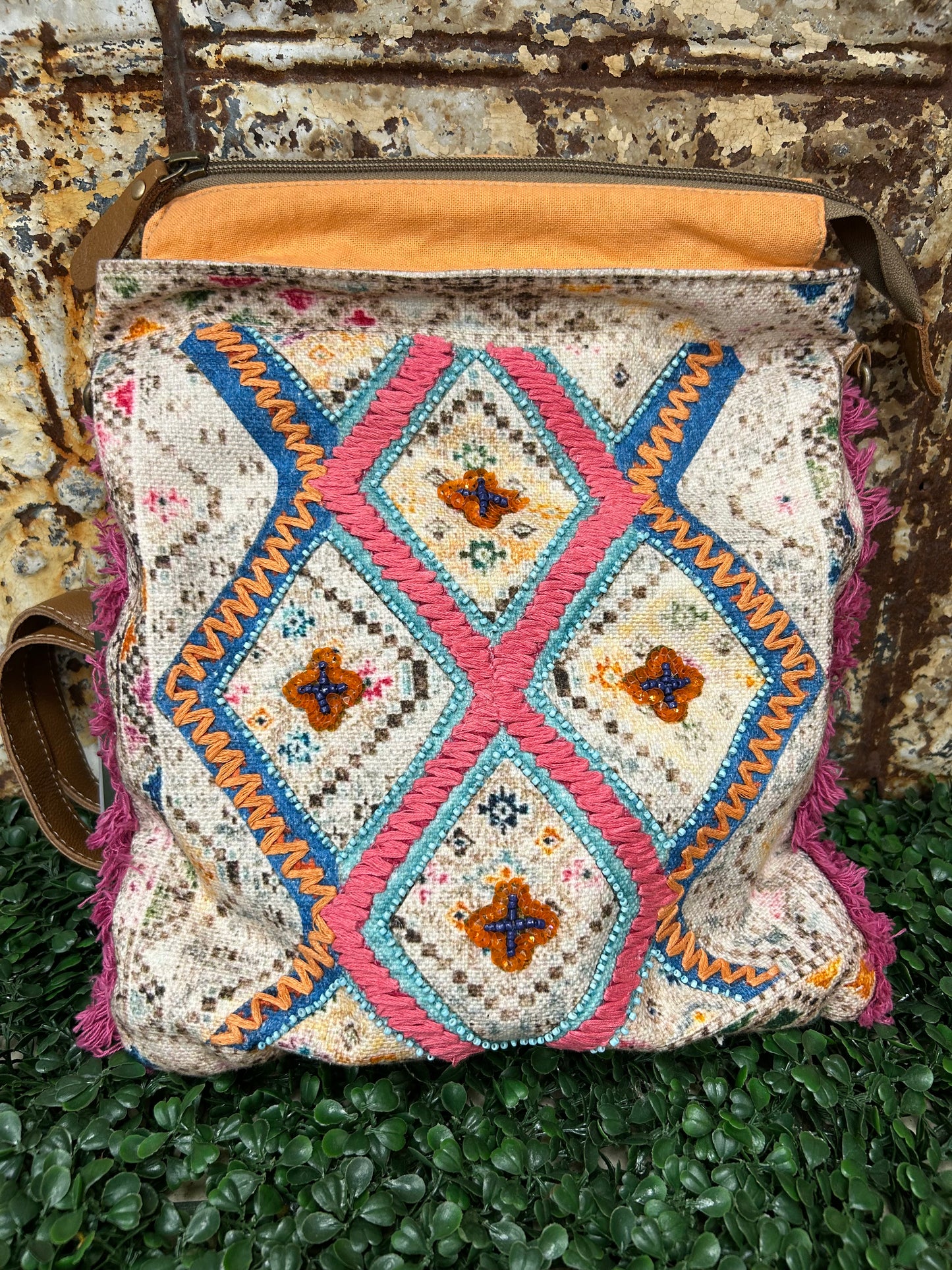 Quad Dessert Blooms Messenger Bag