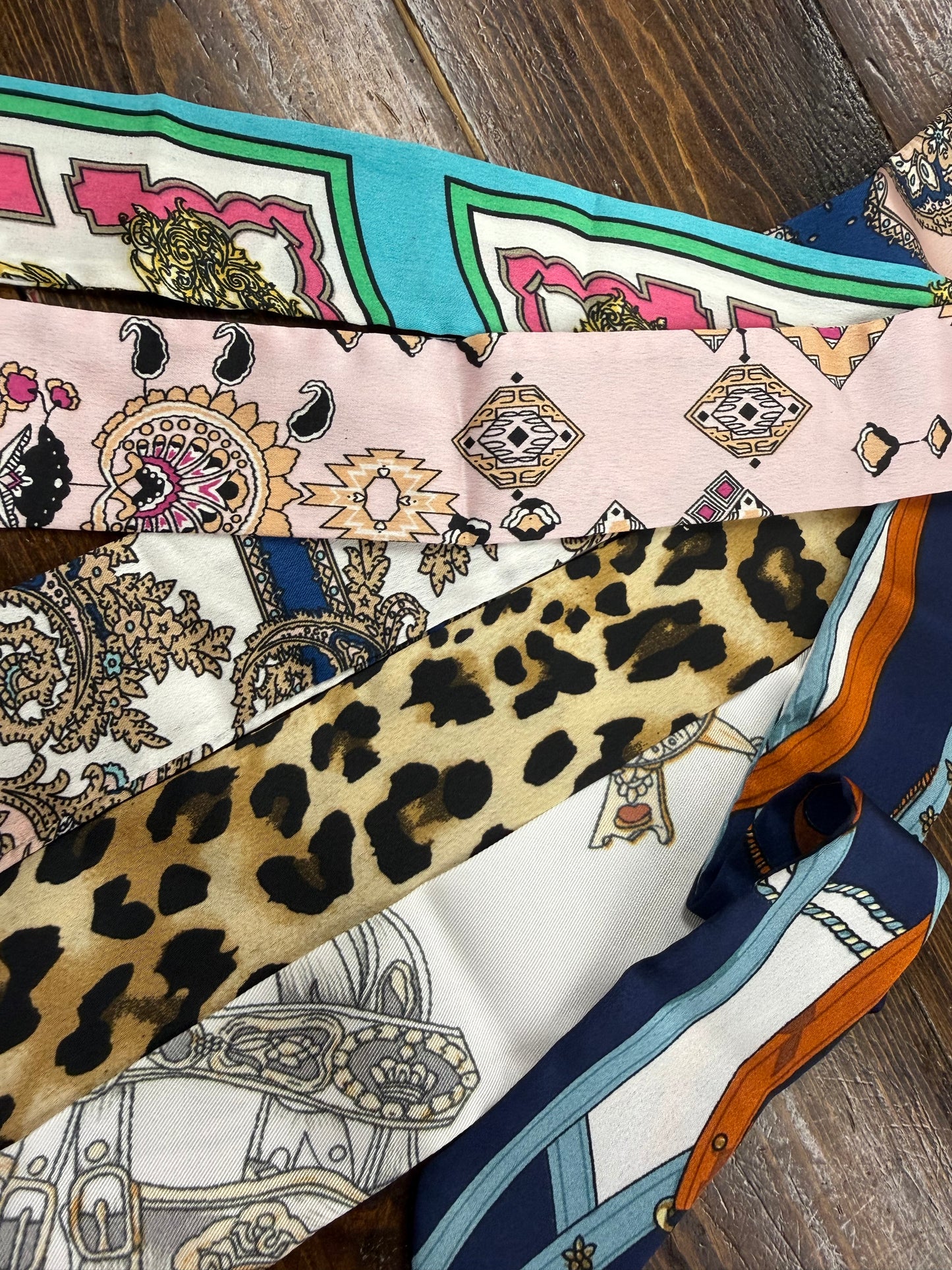 Silk Twilly Scarfs or Purse Decor