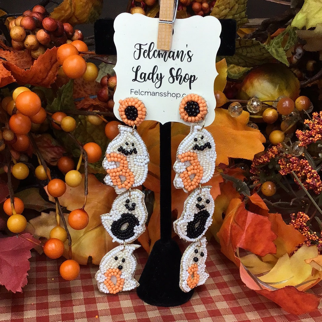 Ghost boo earrings