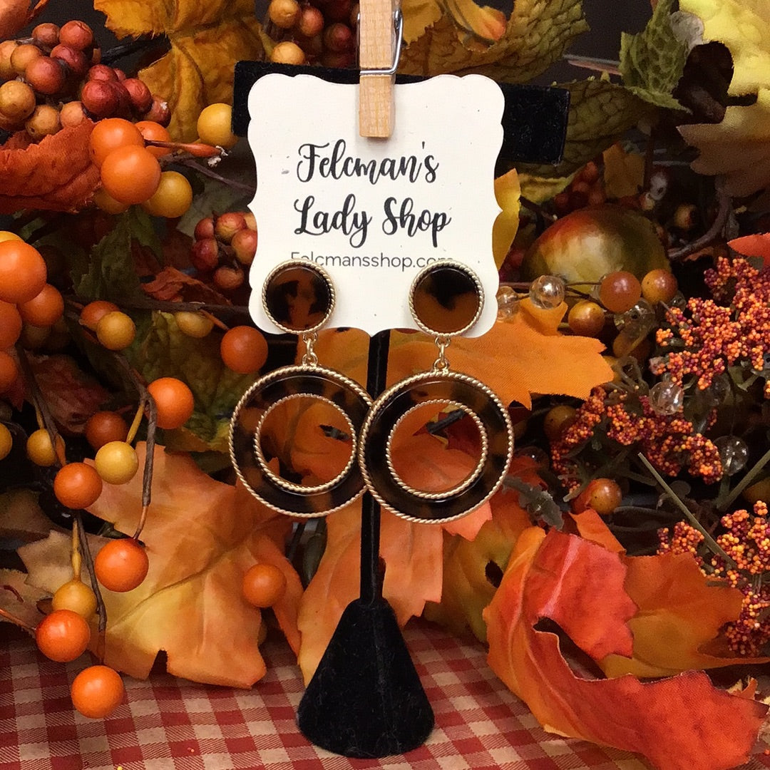 Circle Drop Earrings
