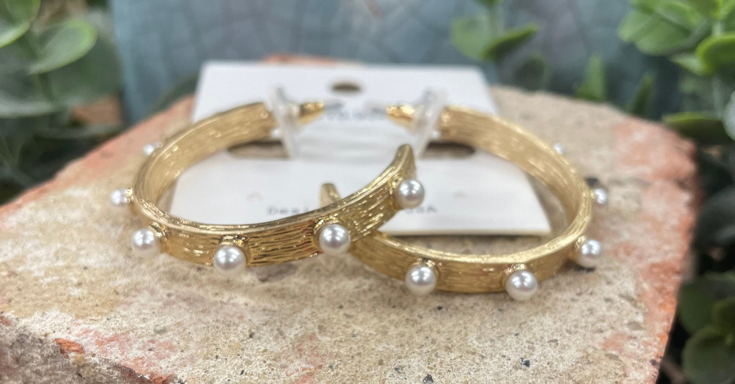 Pearl Stud Earrings