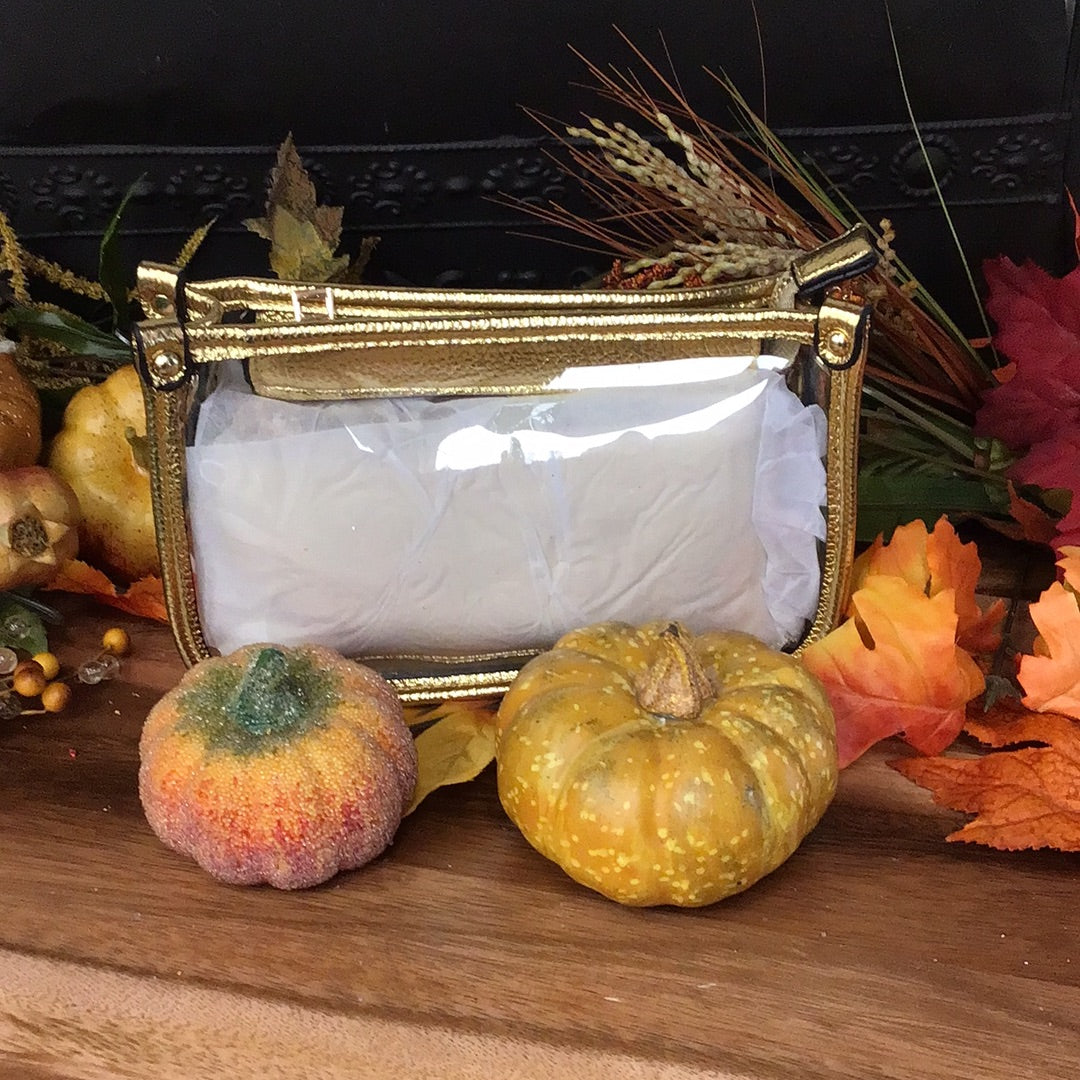 Clear & Gold Cross Body