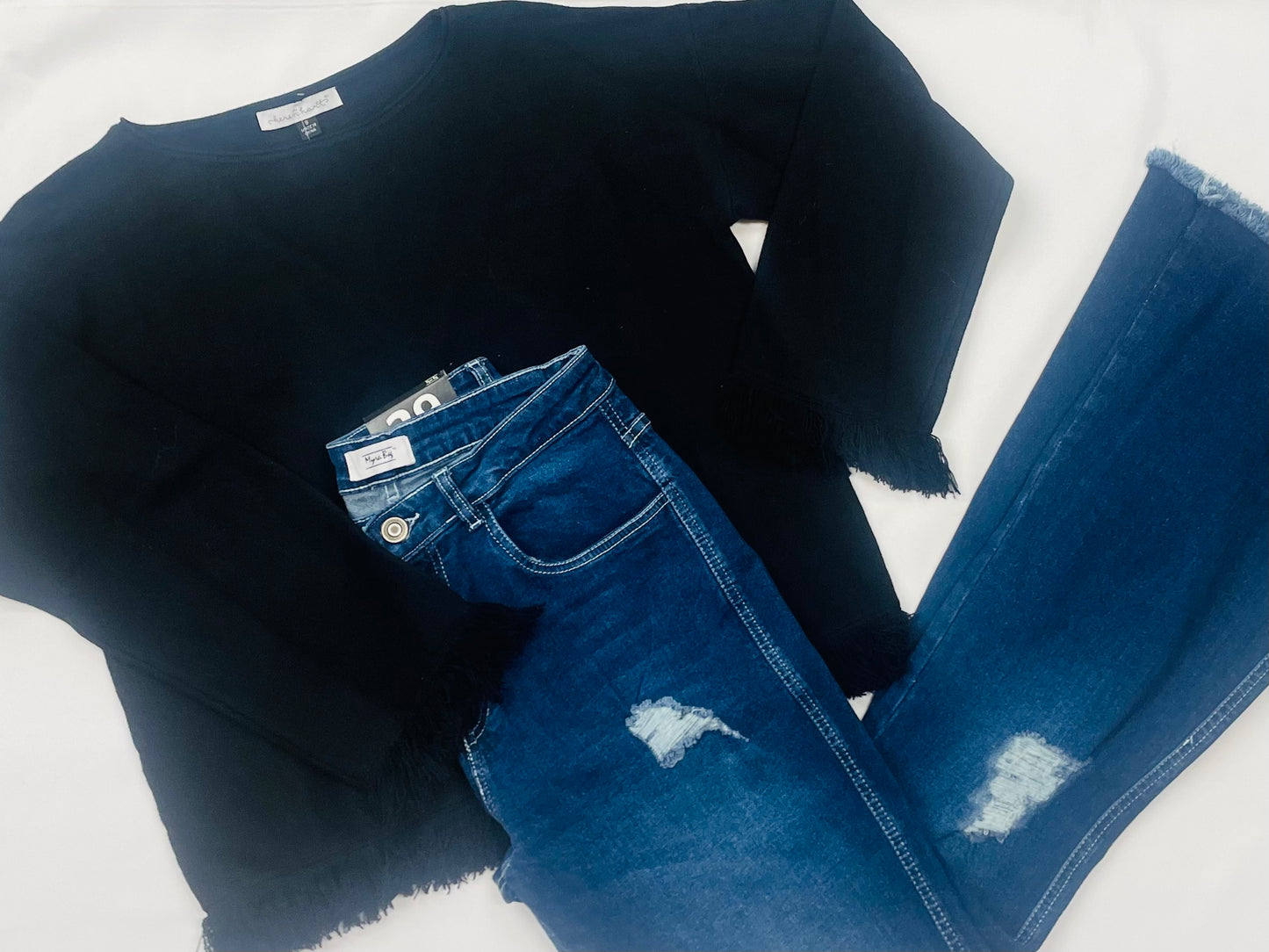 Fringe Black Sweater