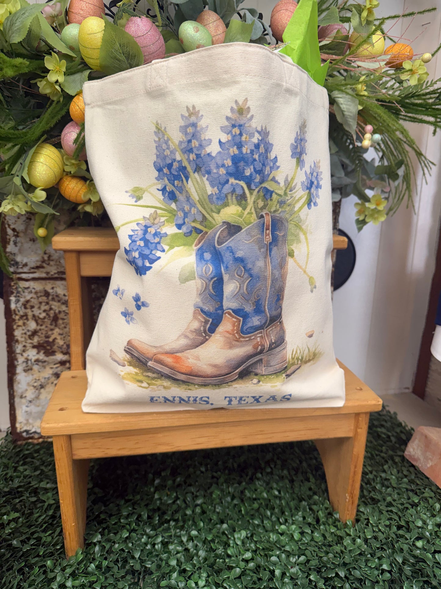Blue Bonnet Tote Bags