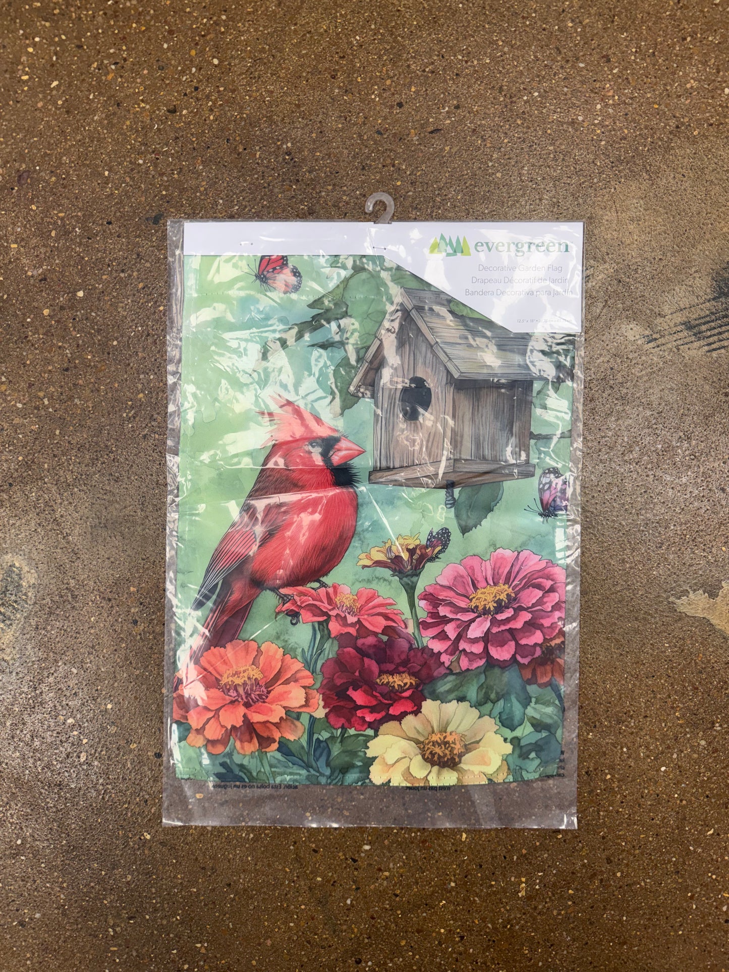 Spring Cardinal Time Garden Flag