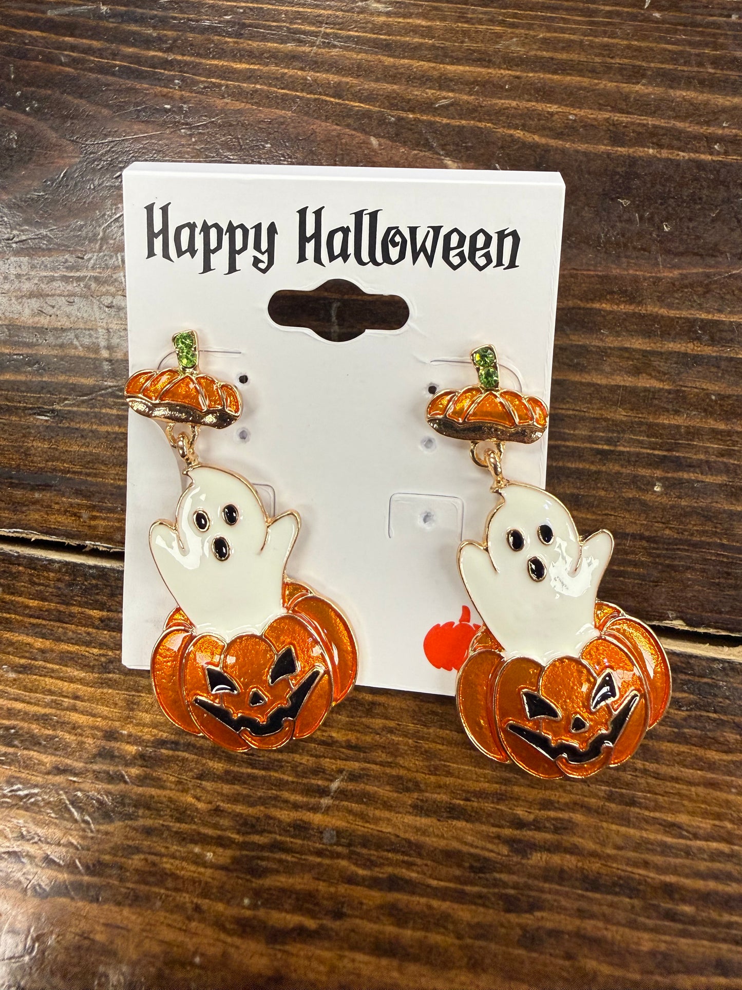 Pumpkin With Ghost Jumping Out