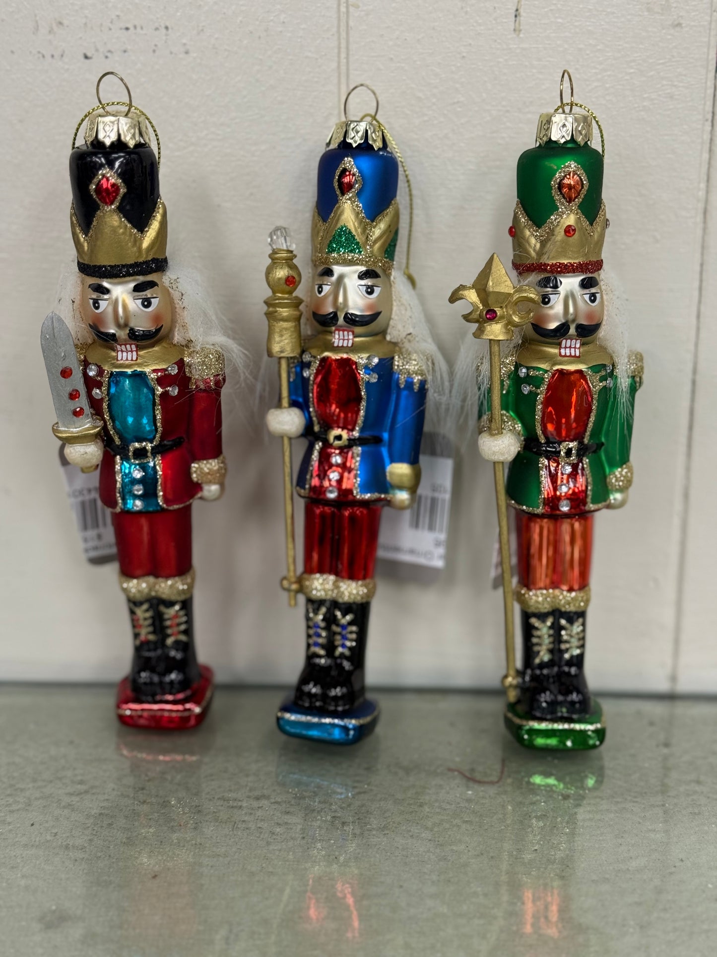 Glitzy Nutcracker Ornaments