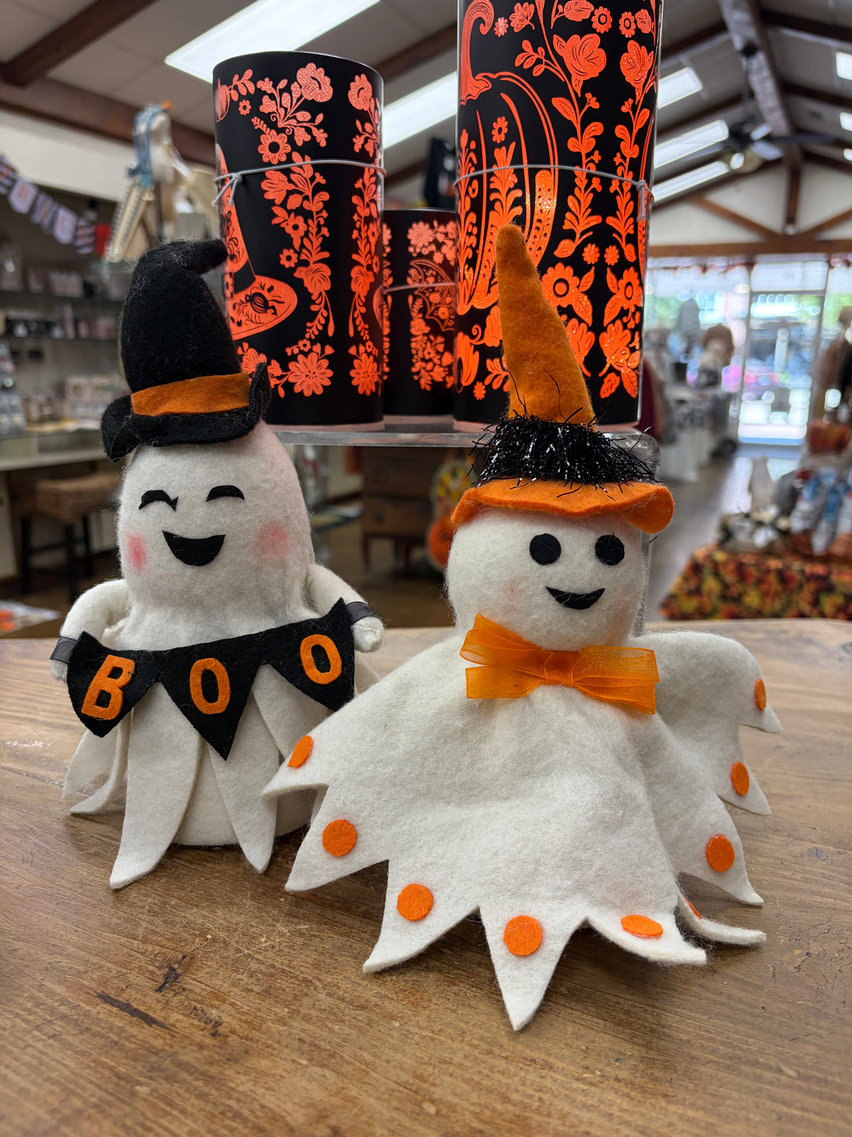 9" Felt Halloween Ghost