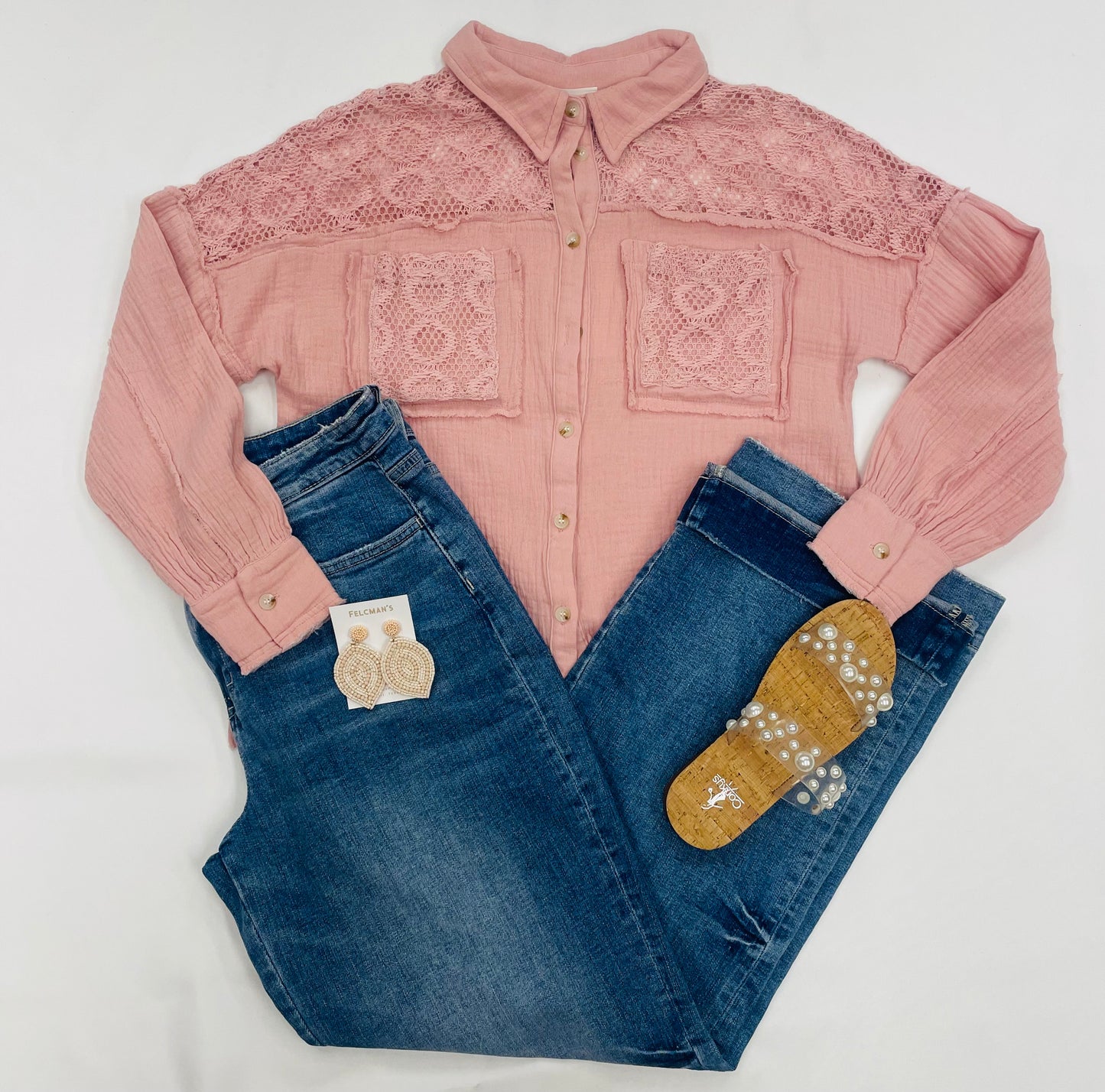 Sage Blush Blouse
