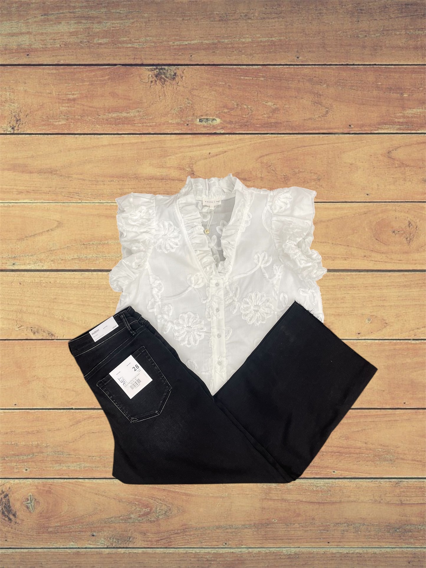 Off White Floral Blouse