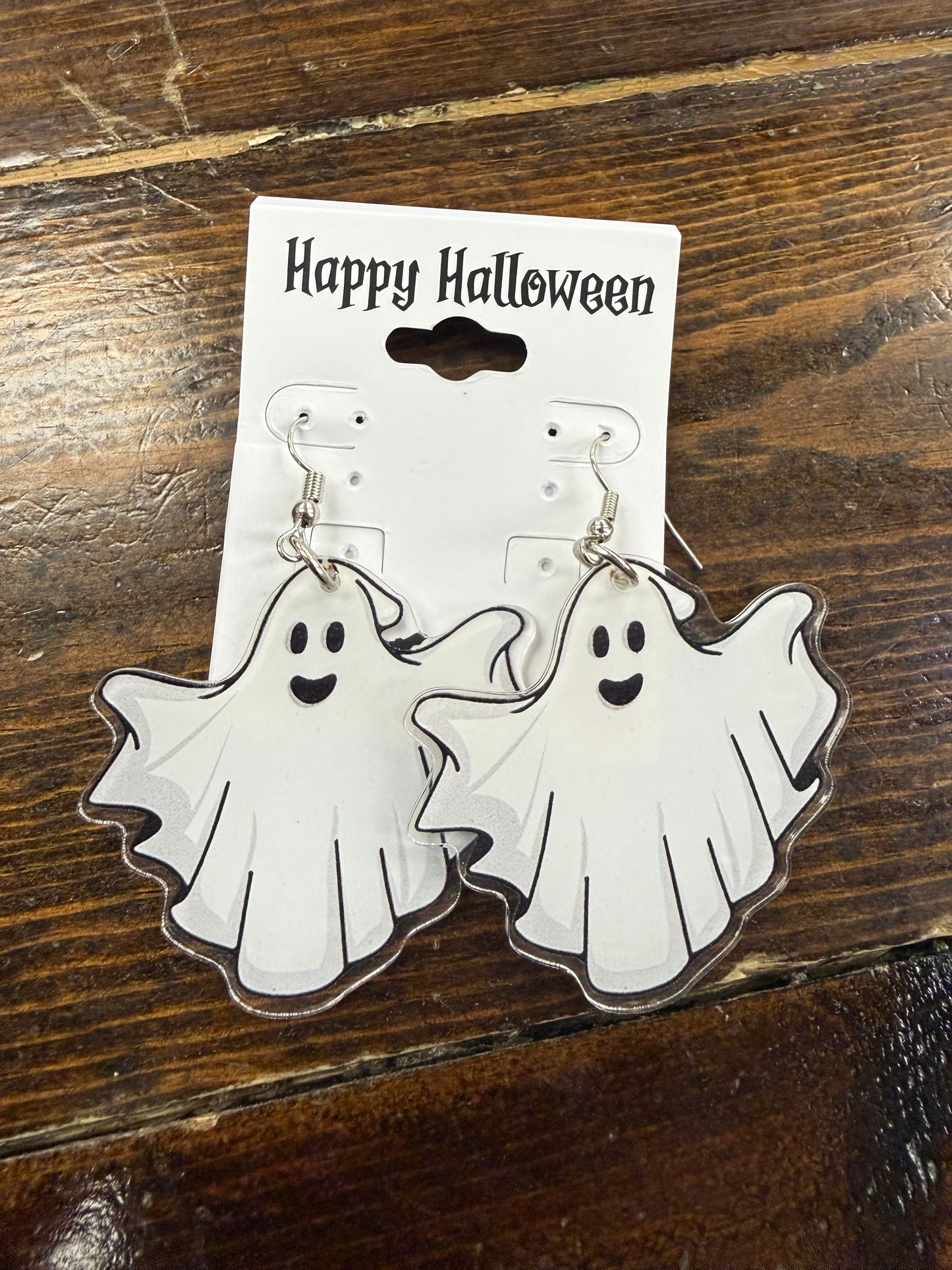 Happy Ghost Dangle Earrings
