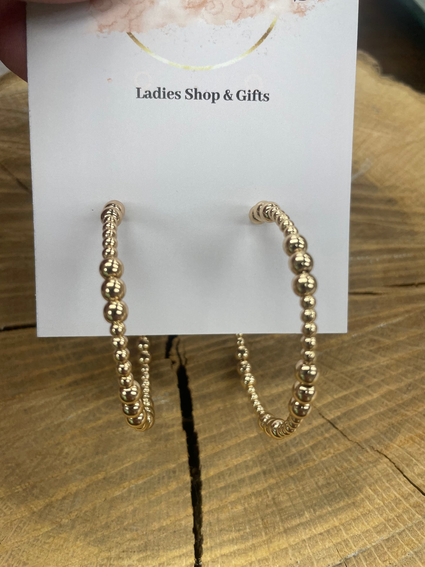 Beaded Hoops