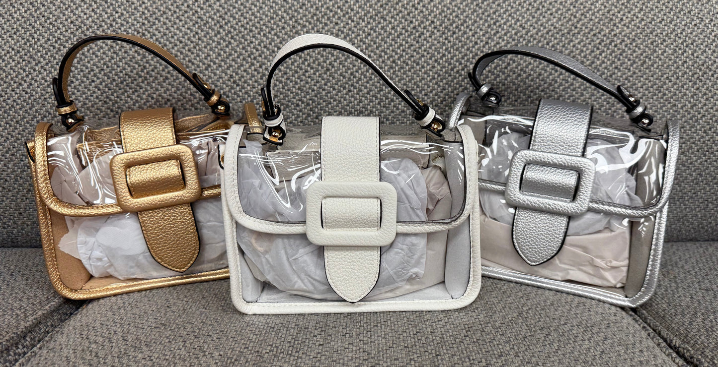 Clear Belt Buckle Purses