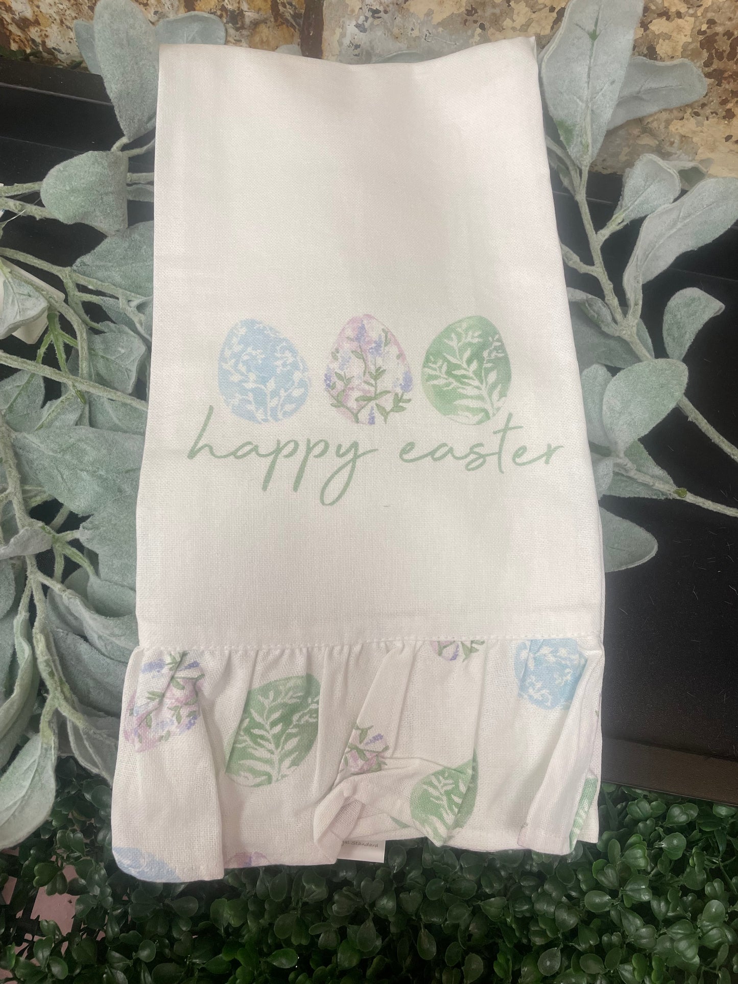 Haven Eggs Ruffle Hand Towel