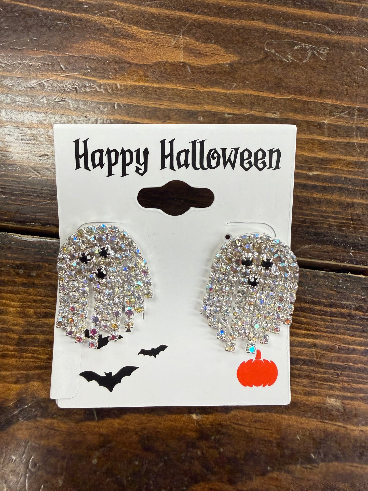 Crystal Drip Dangle Ghost Earrings