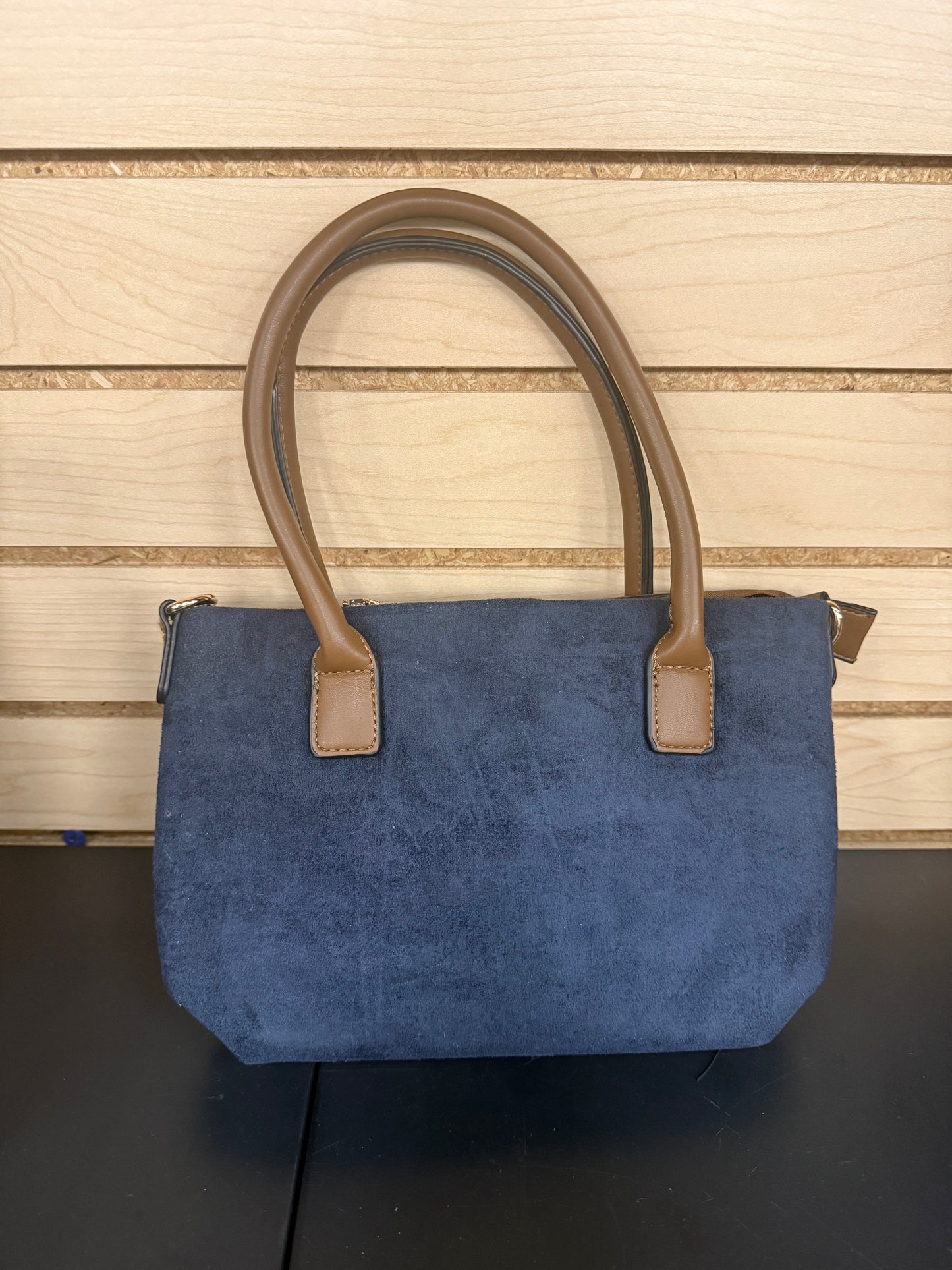 Liana Two-tone Faux Suede Mini Tote