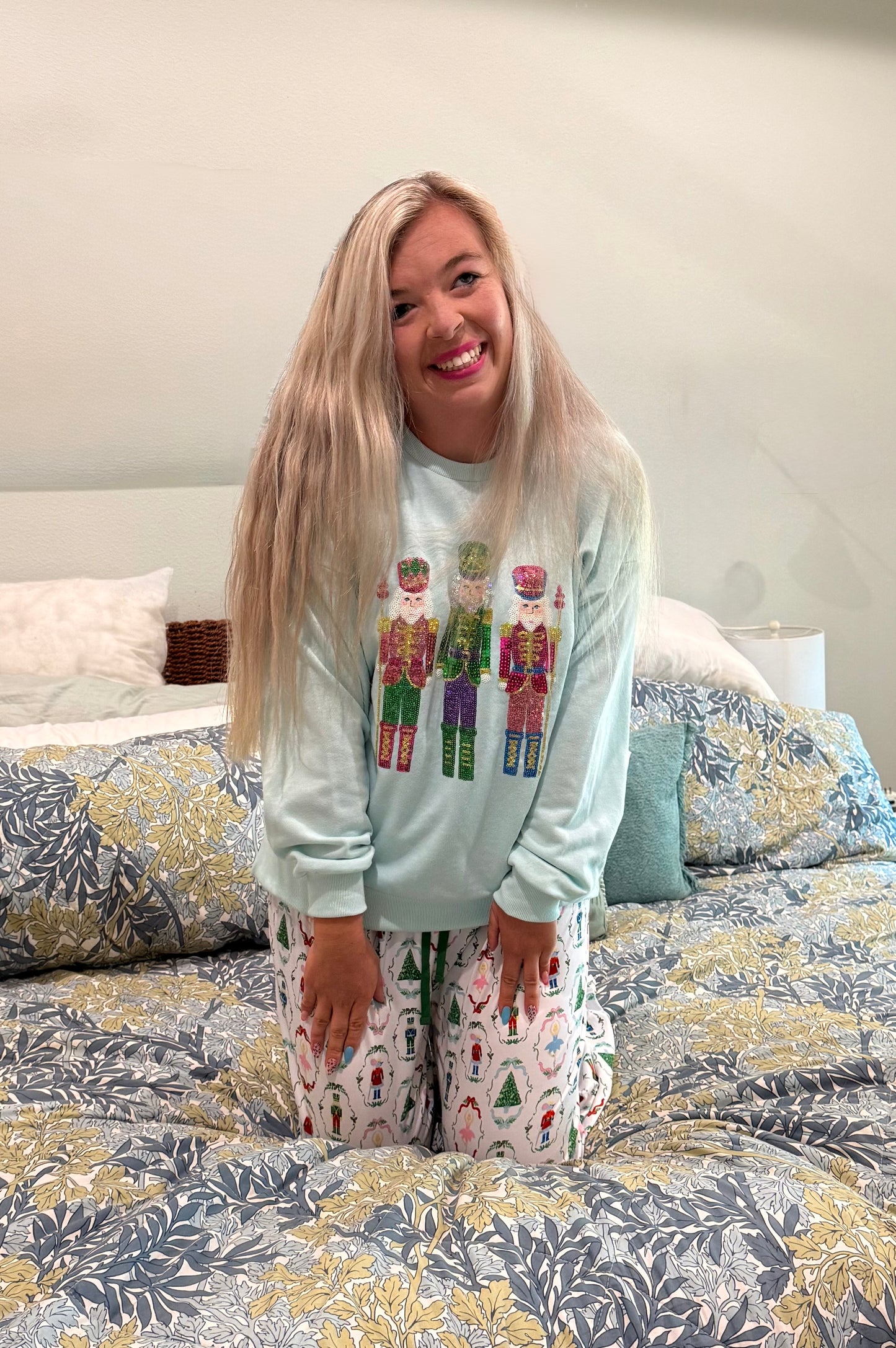 Candy Nutcracker Sequin Sweatshirt