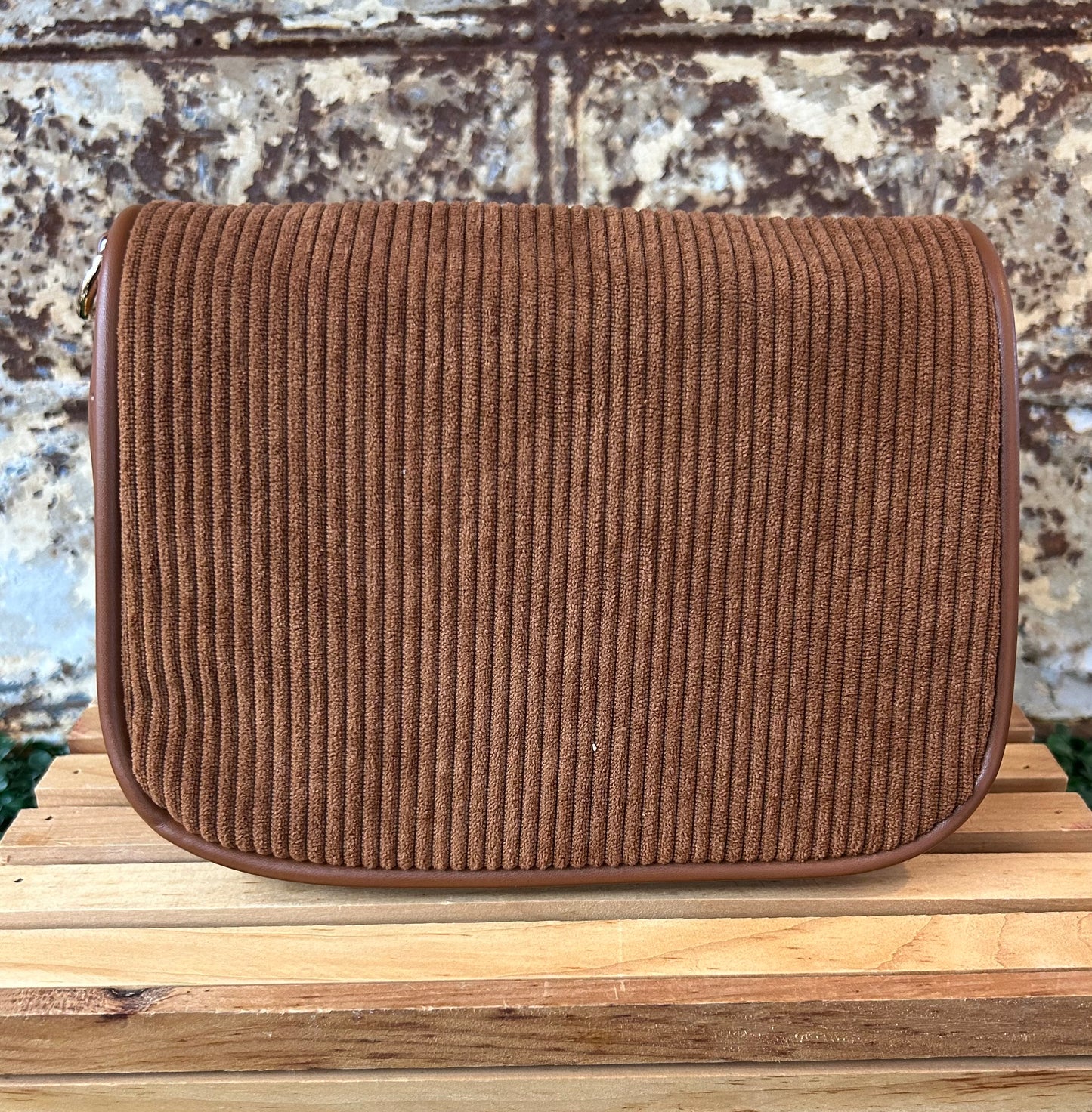 Serena Two-Toned Crossbody Brown
