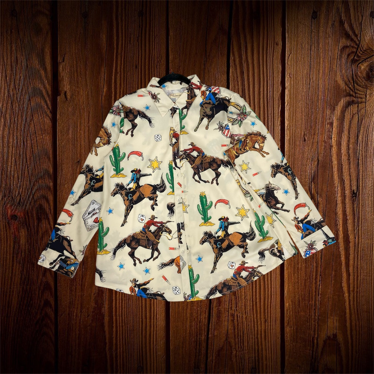 Western Cowboy Button up Blouse