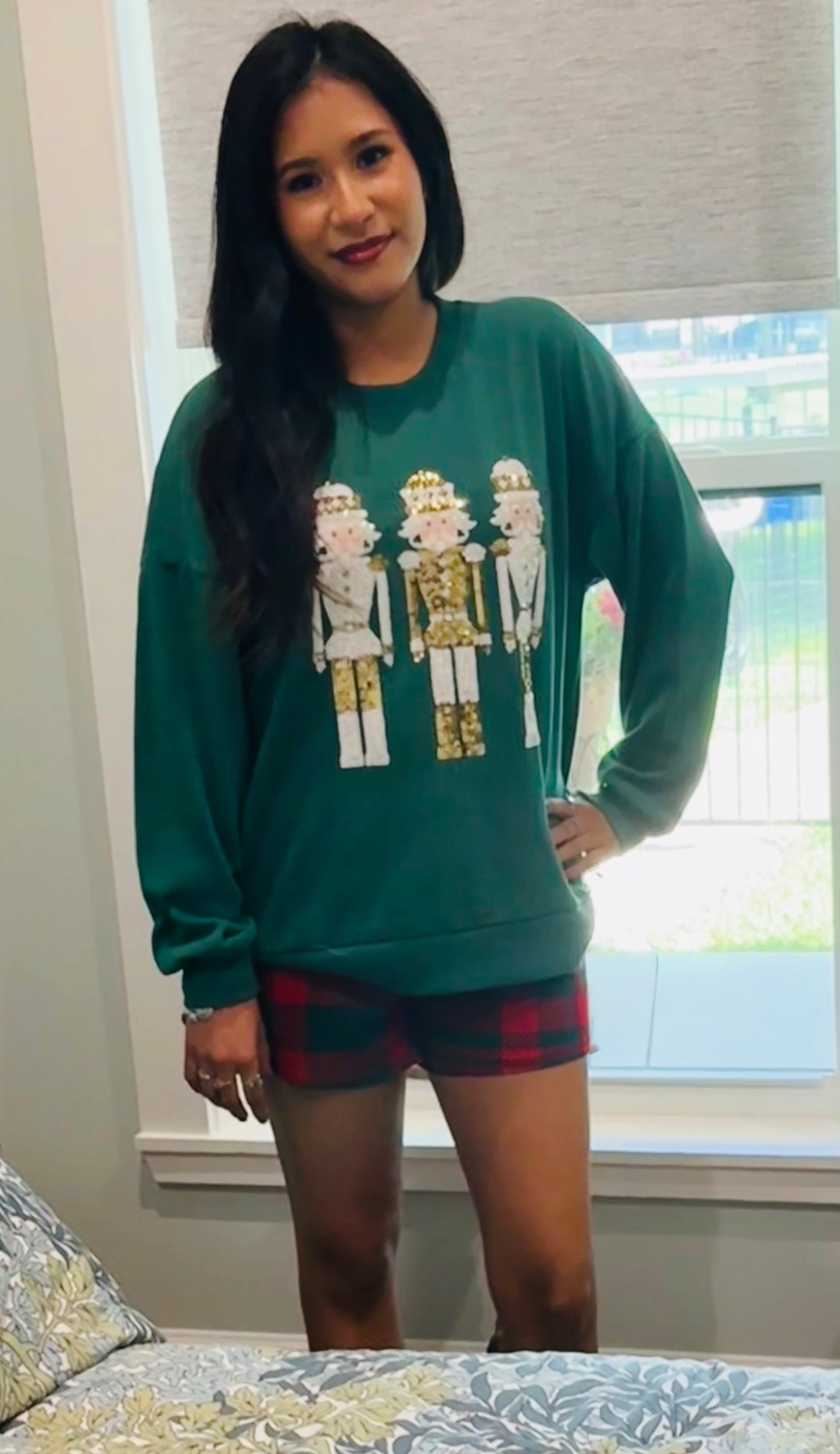 Alpine Nutcracker Sequin Sweatshirt