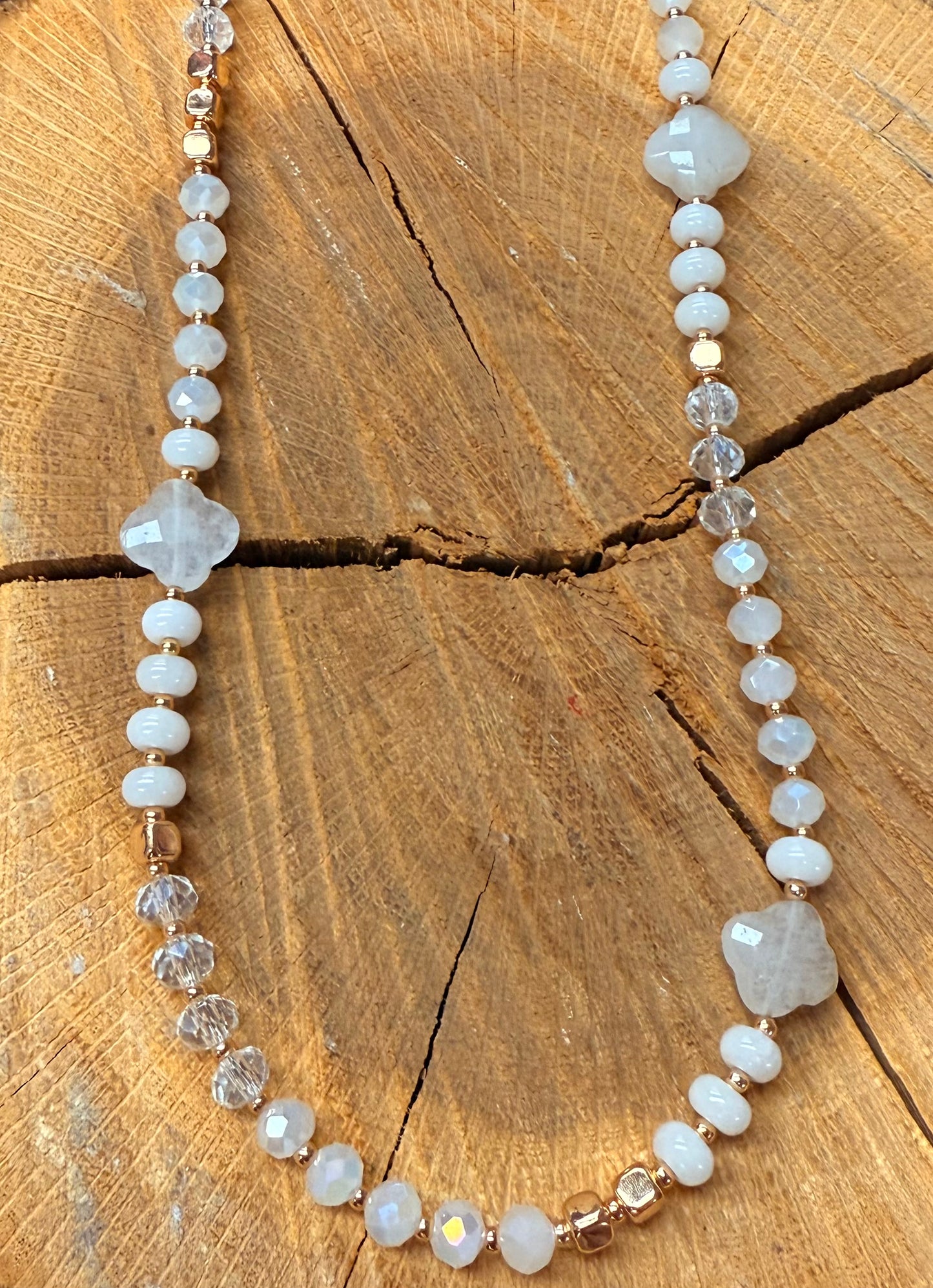 Clover Stone Necklaces