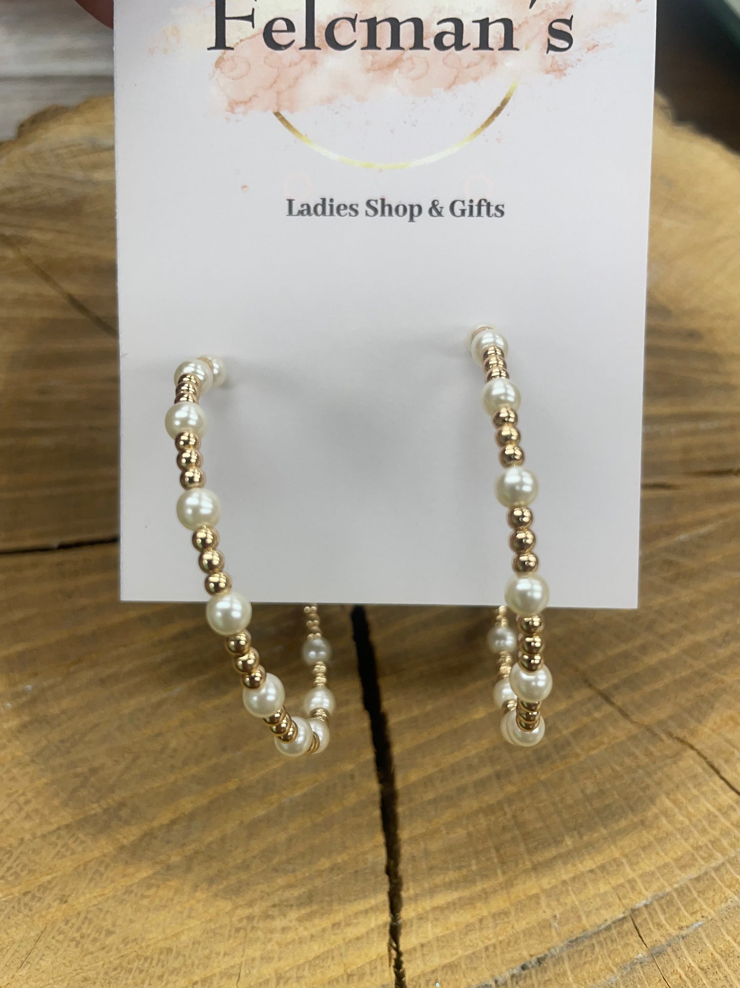 Beaded Hoops