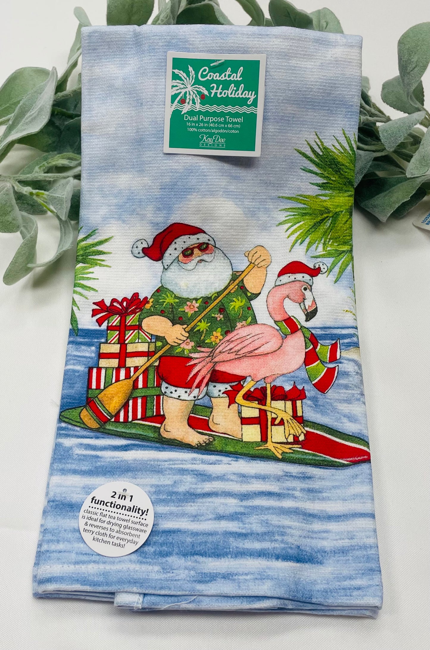 Holiday Santa Terry Towels