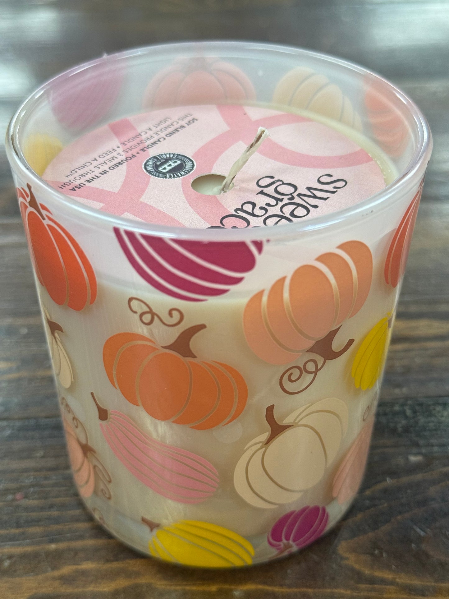 Sweet Grace Colorful Pumpkin Candle