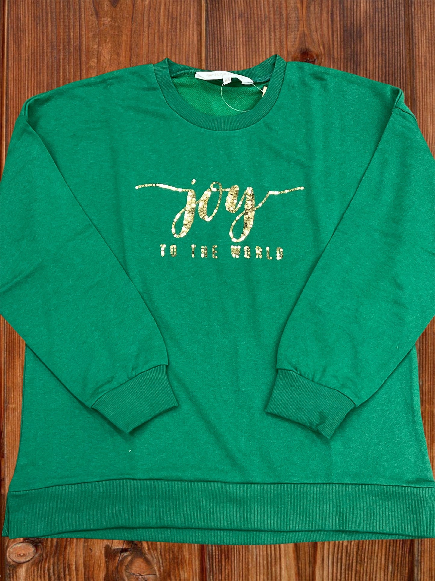 Joy To The World Sequin Sweatshirt