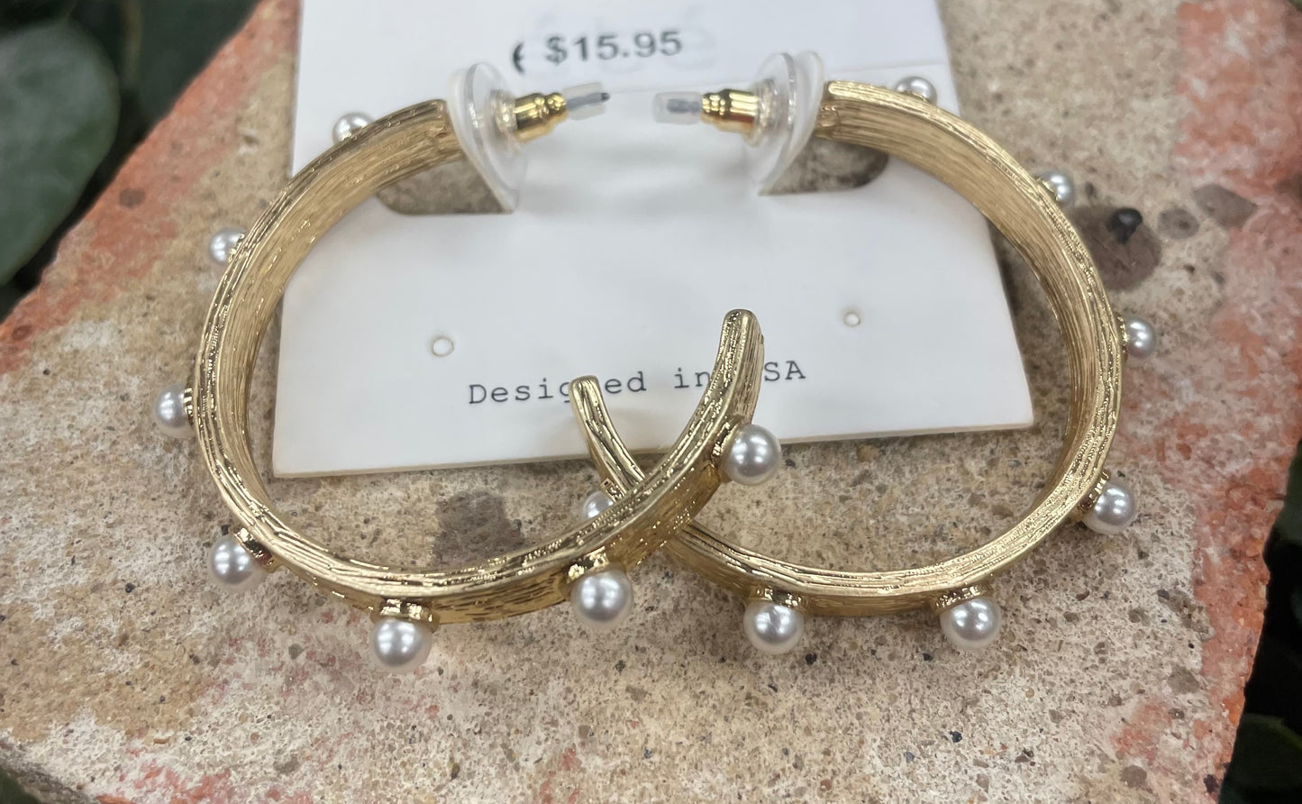 Pearl Stud Earrings
