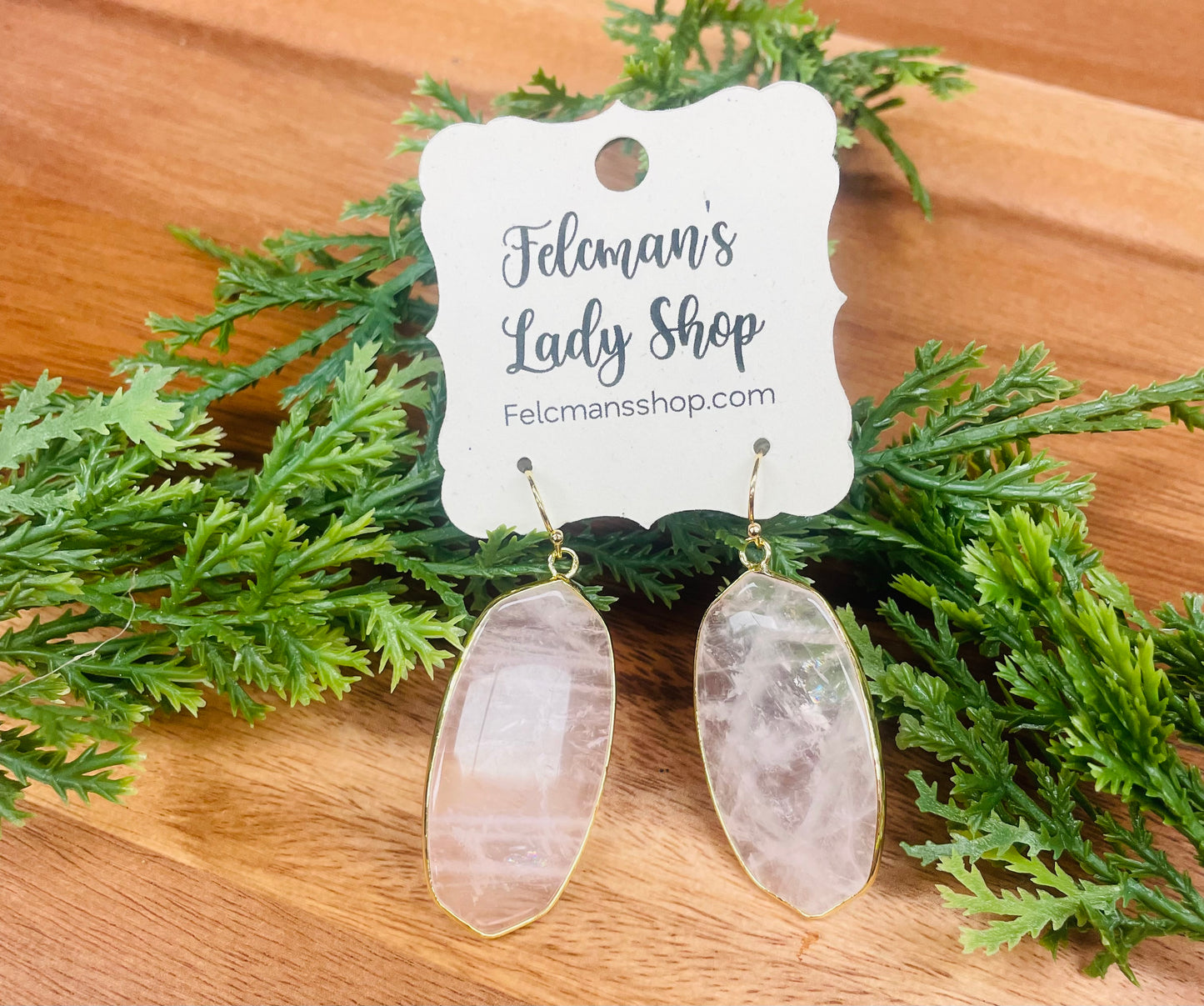 Oval Pink Earrings