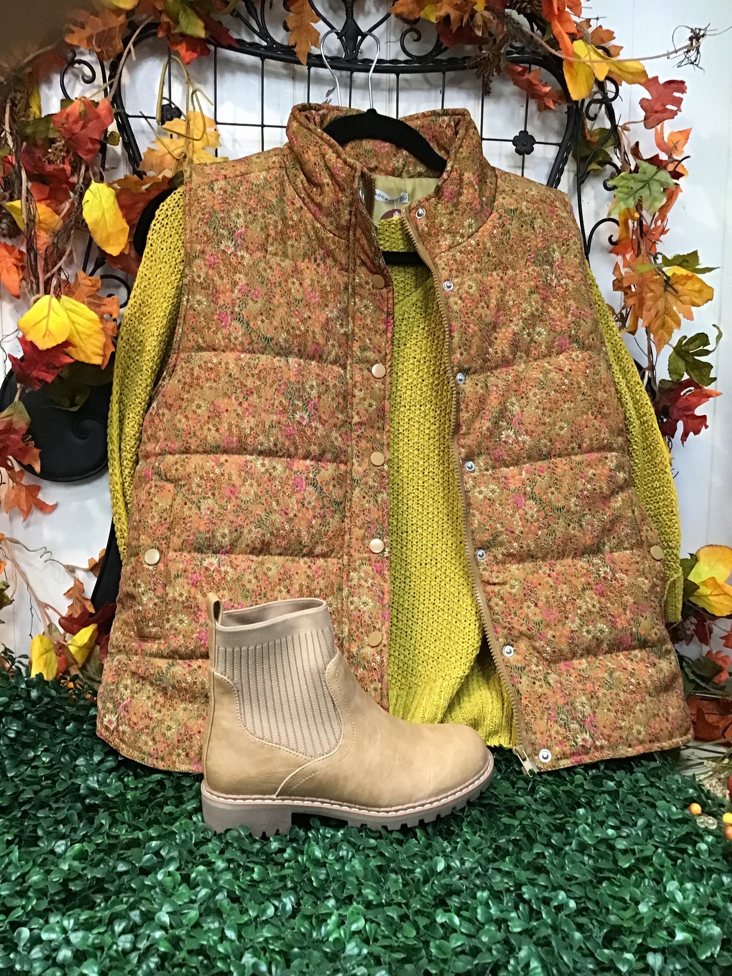 Golden Olive Vest