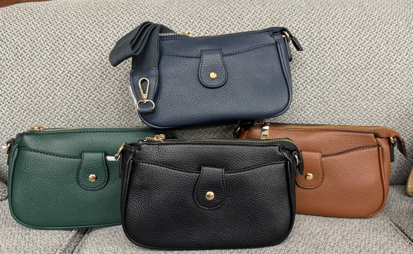 Classic Leather Snap Cross Bodies