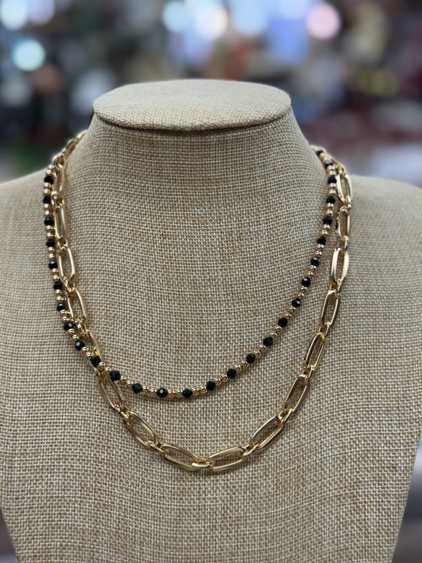 Crystal Layered Necklace