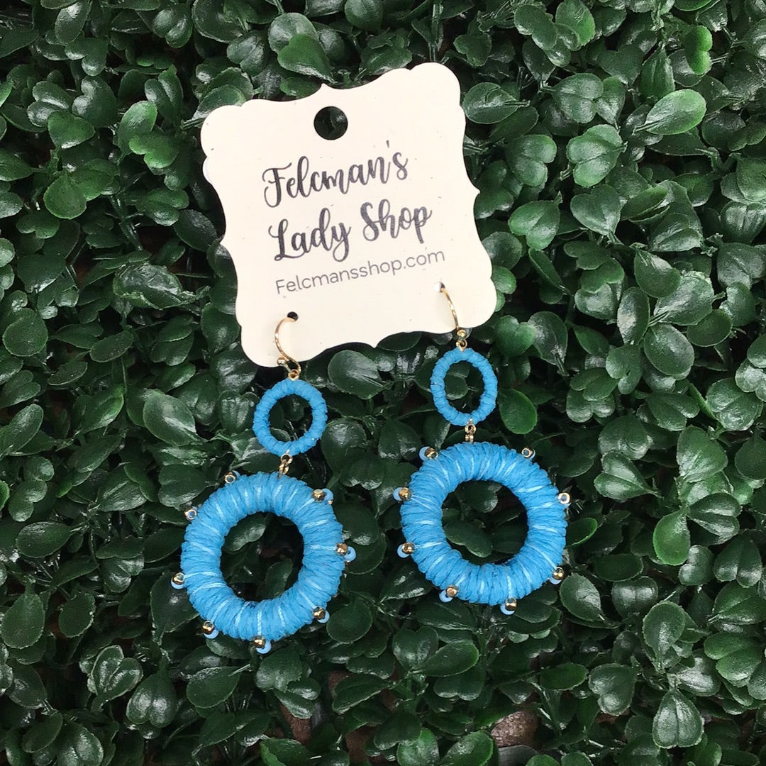 Turquoise & Gold Earrings