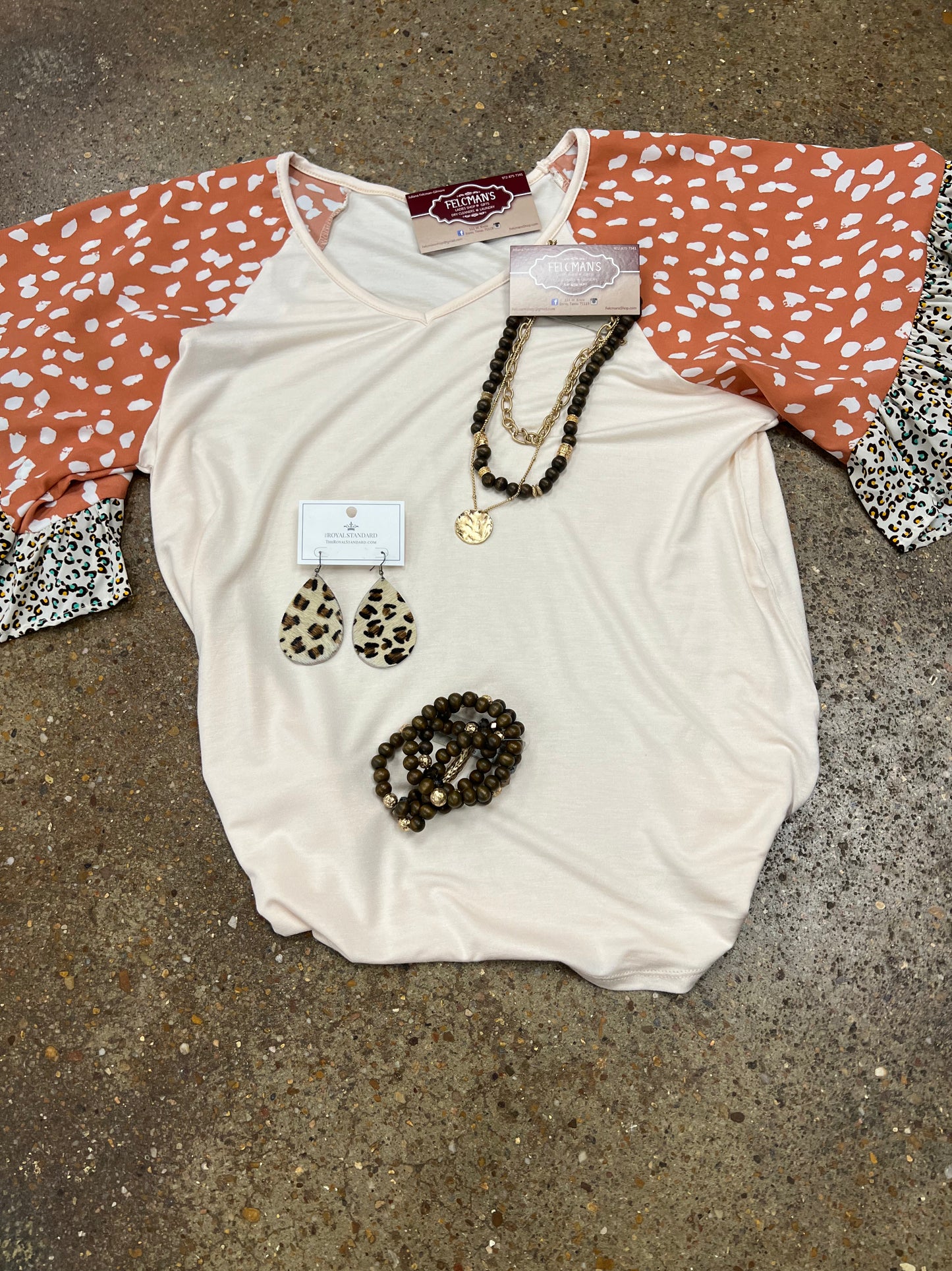 Blush V-neck Knit Top
