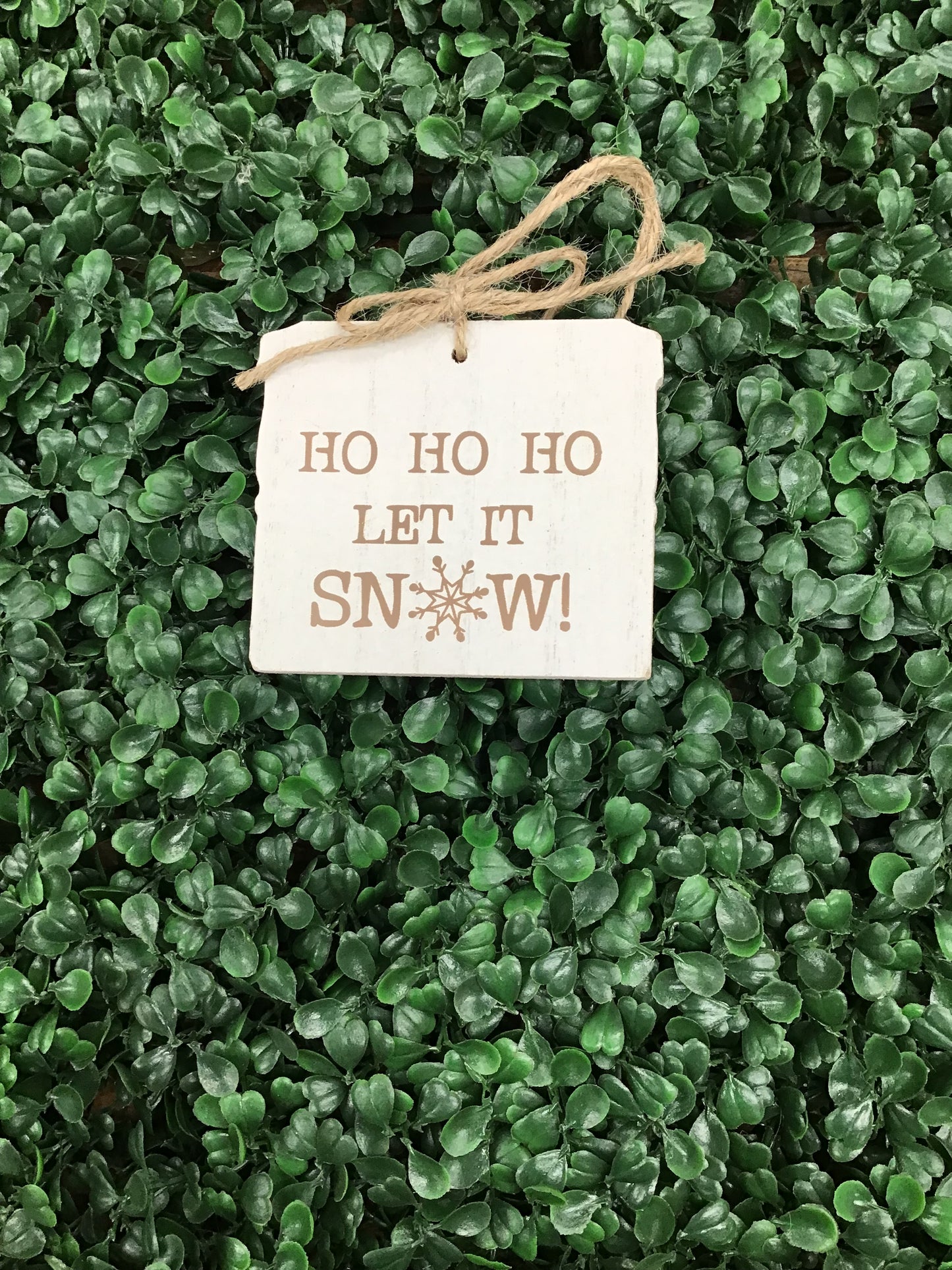 Wood Snow Ornaments