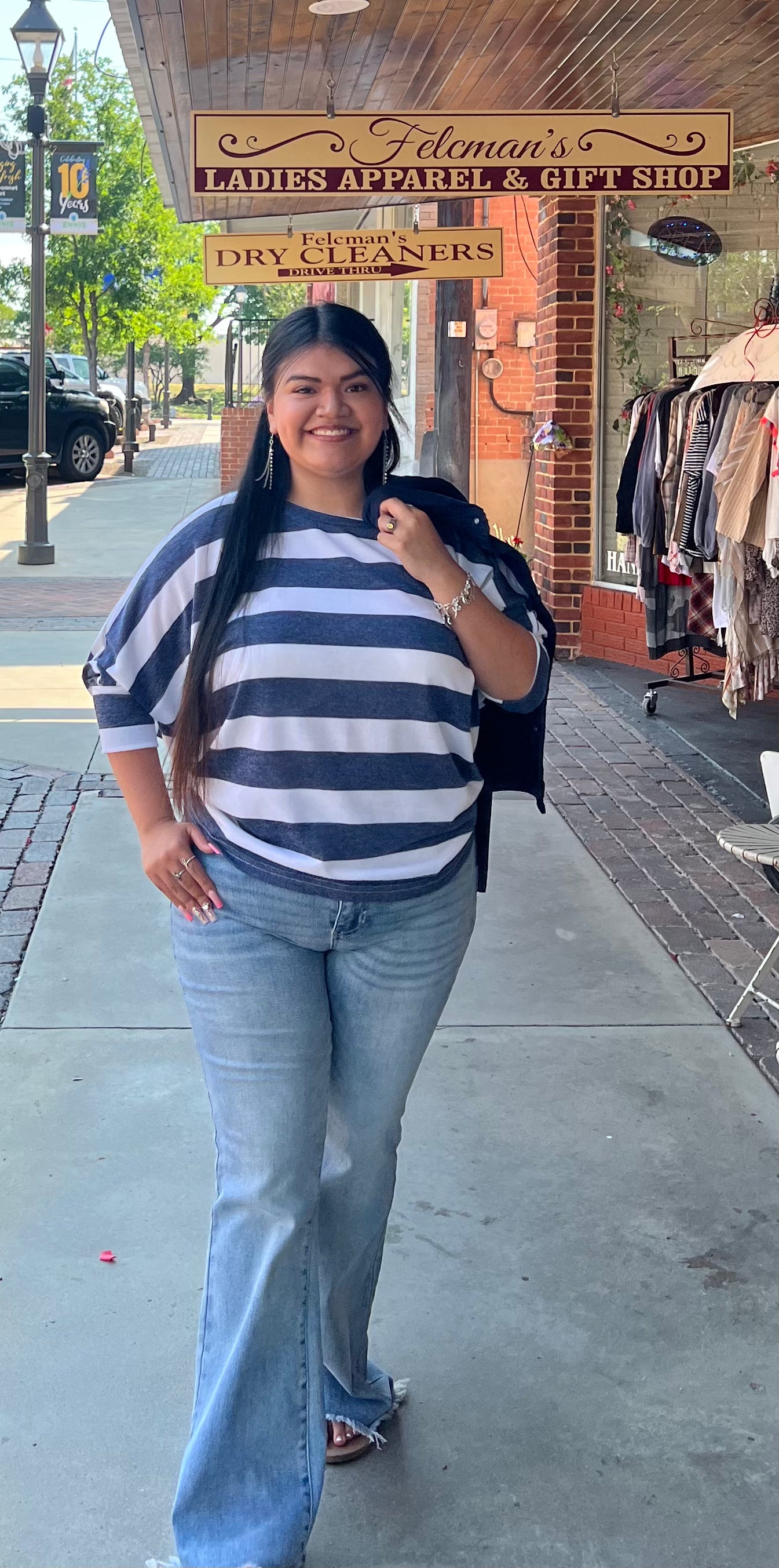 Navy Abia Top