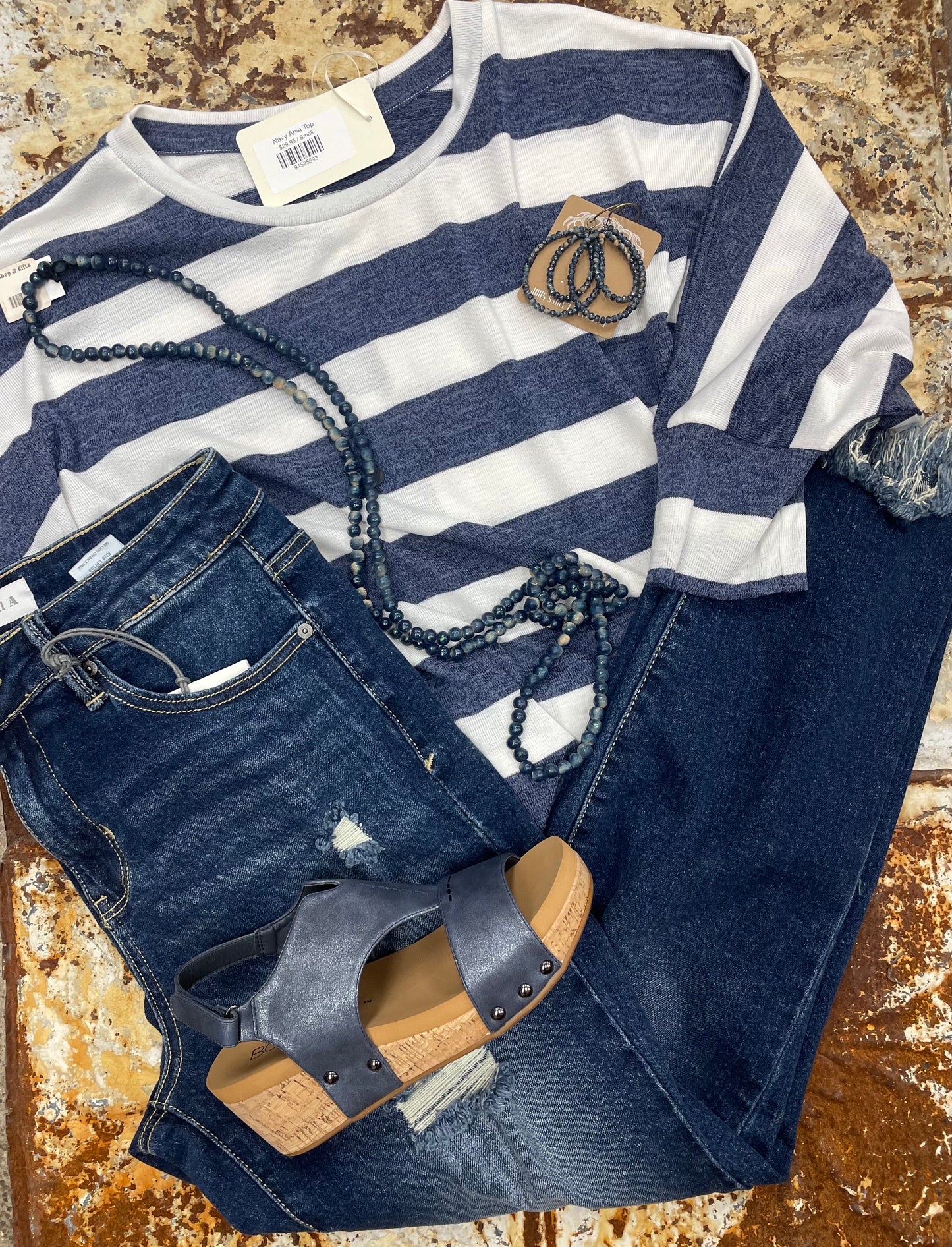 Navy Abia Top