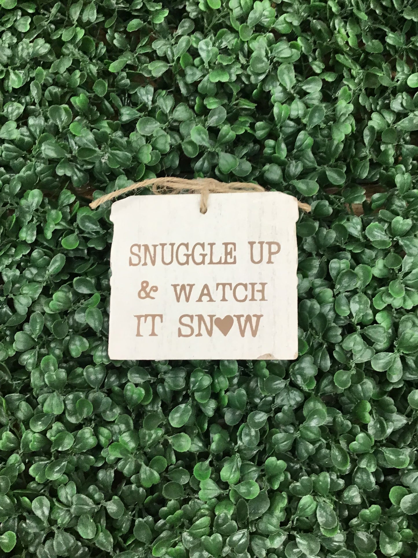 Wood Snow Ornaments