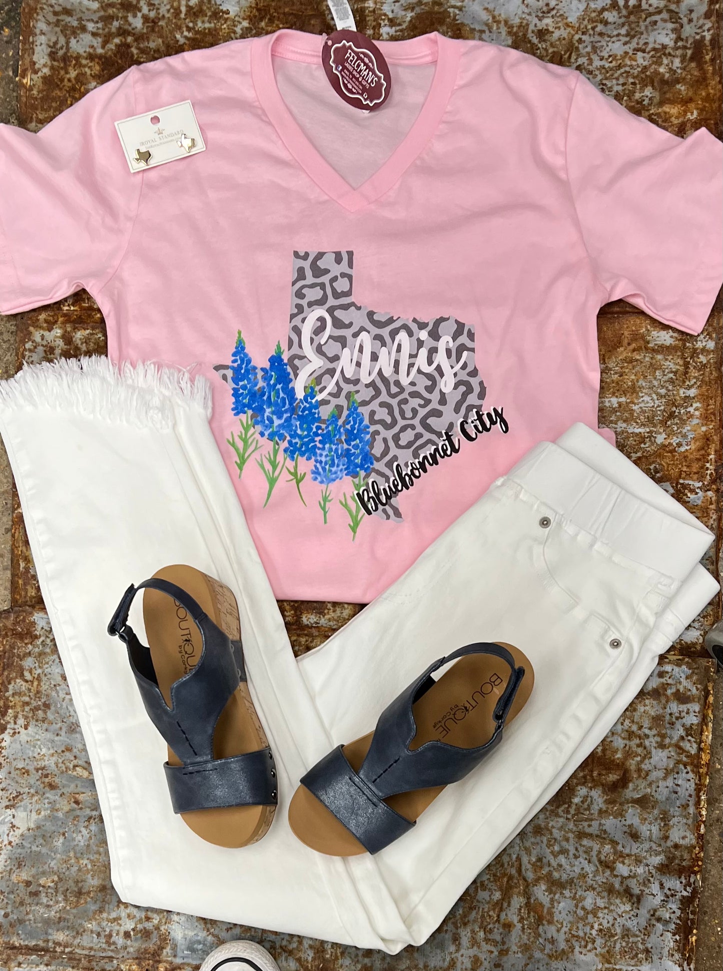 Pink Ennis Bluebonnet City