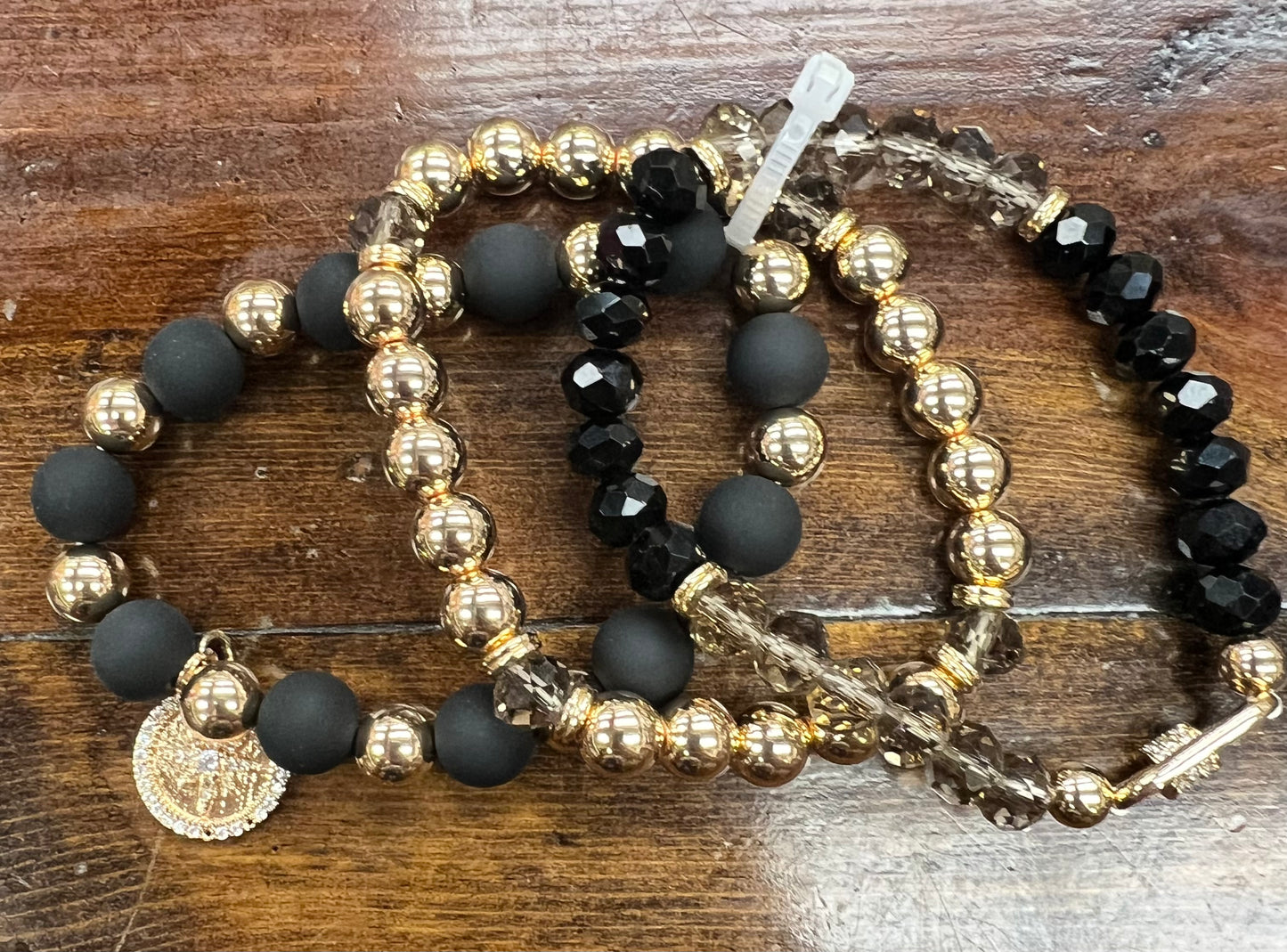 Gold and Black Bracelet