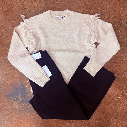 Cream String Sweater