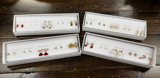 Box Set Christmas Earrings