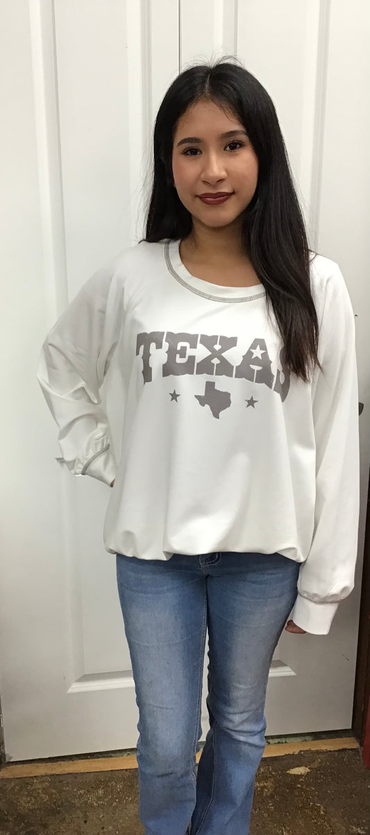 White Texas Sweatshirt