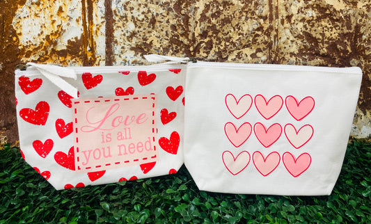 Cosmetic Valentines Bags