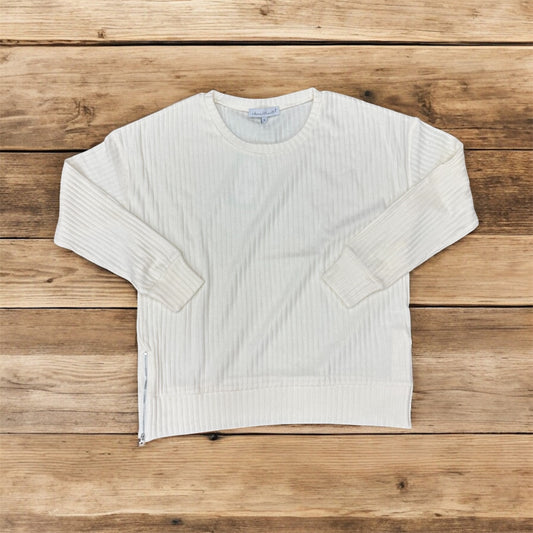 Solid Soft Cream Pullover