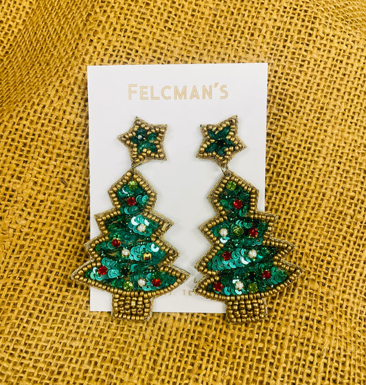 Christmas Tree Classic Earrings