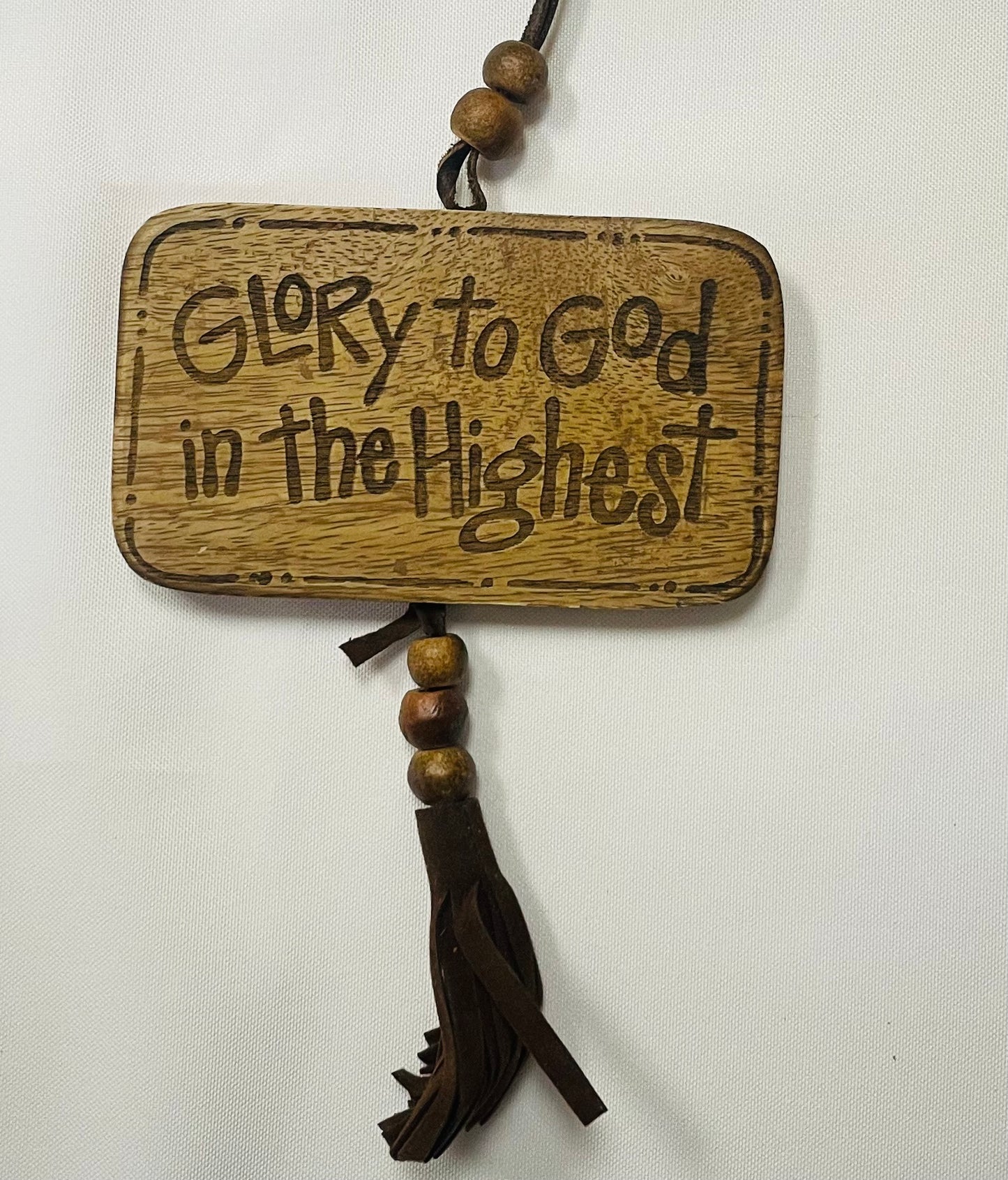 Wood Message Christ Ornaments