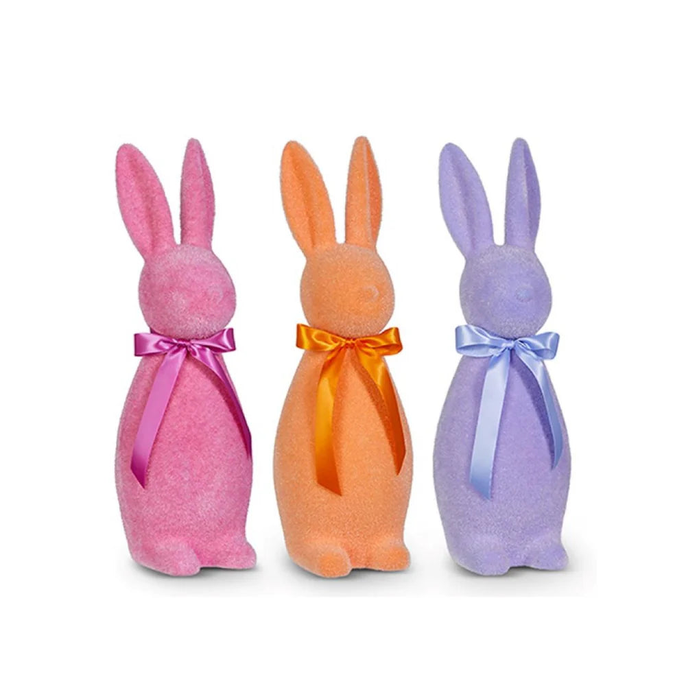 Sherbet Flocked Bunnies